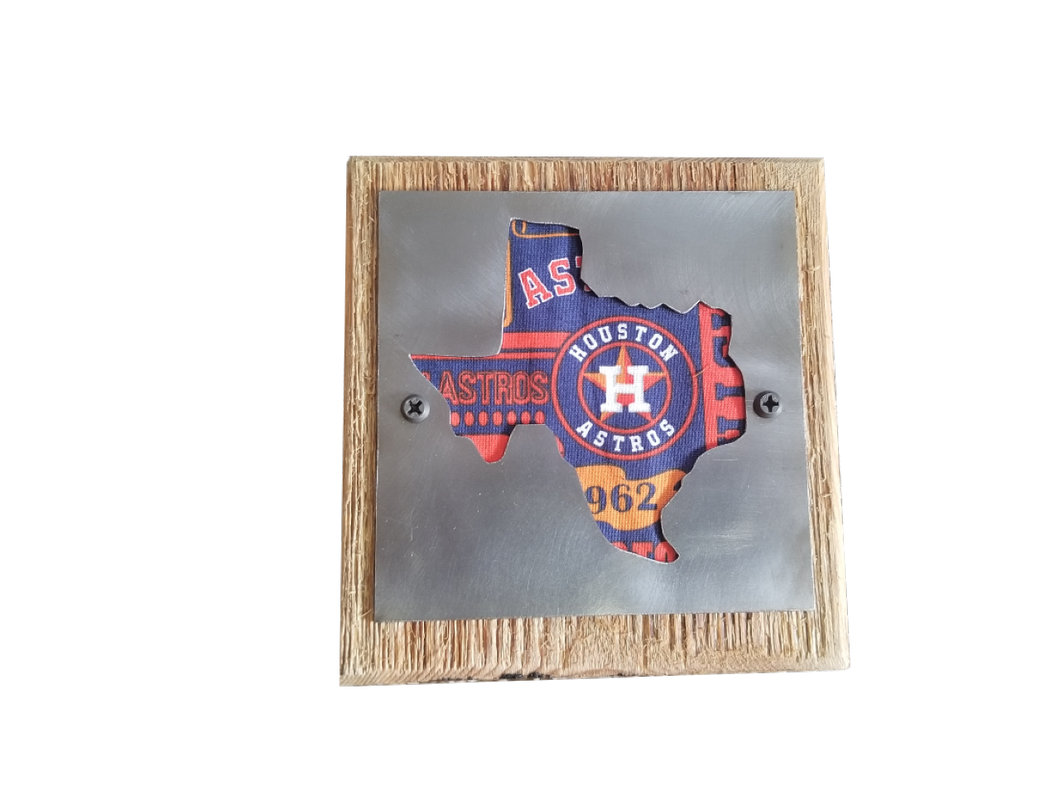 Houston Astros Wood and Metal sign