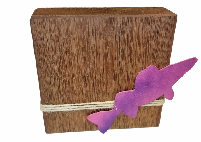 Rustic Picture Frame - Pink Fish