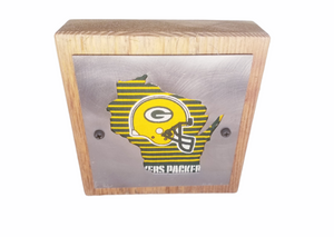 Green Bay Packer Wood and Metal Sign